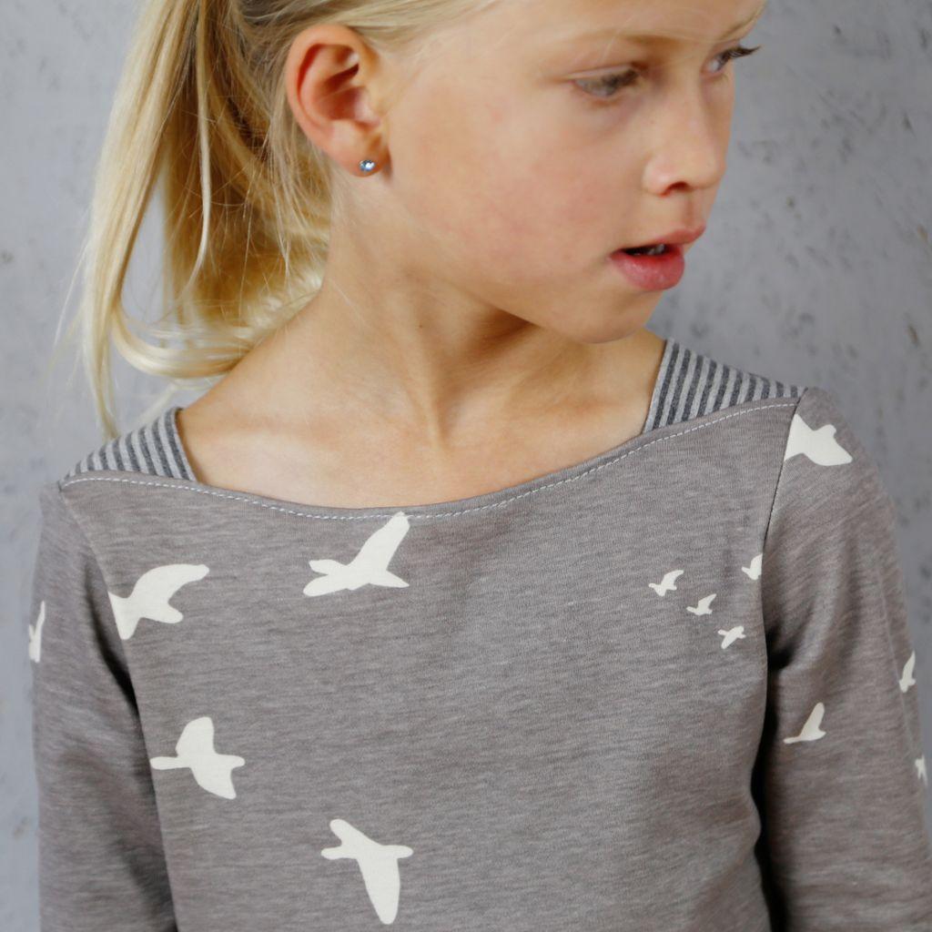Papierschnittmuster Langarmshirt Marlene Gr. 98-152